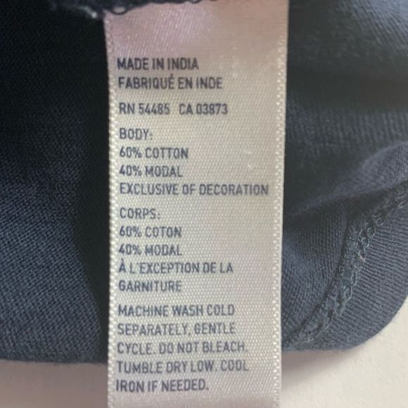 American Eagle Outfitters Women’s Sz S/P blue v neck cotton tee shirt - Picture 6 of 9